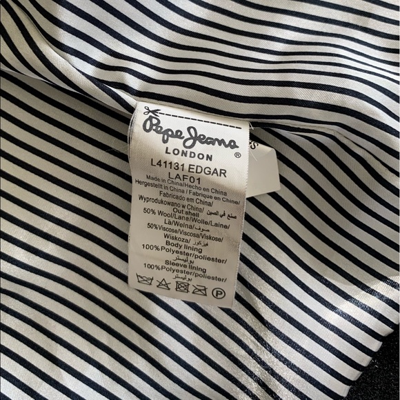 Pepe Jeans Swing/Babydoll Style Black Coat Size XS - Picture 7 of 8